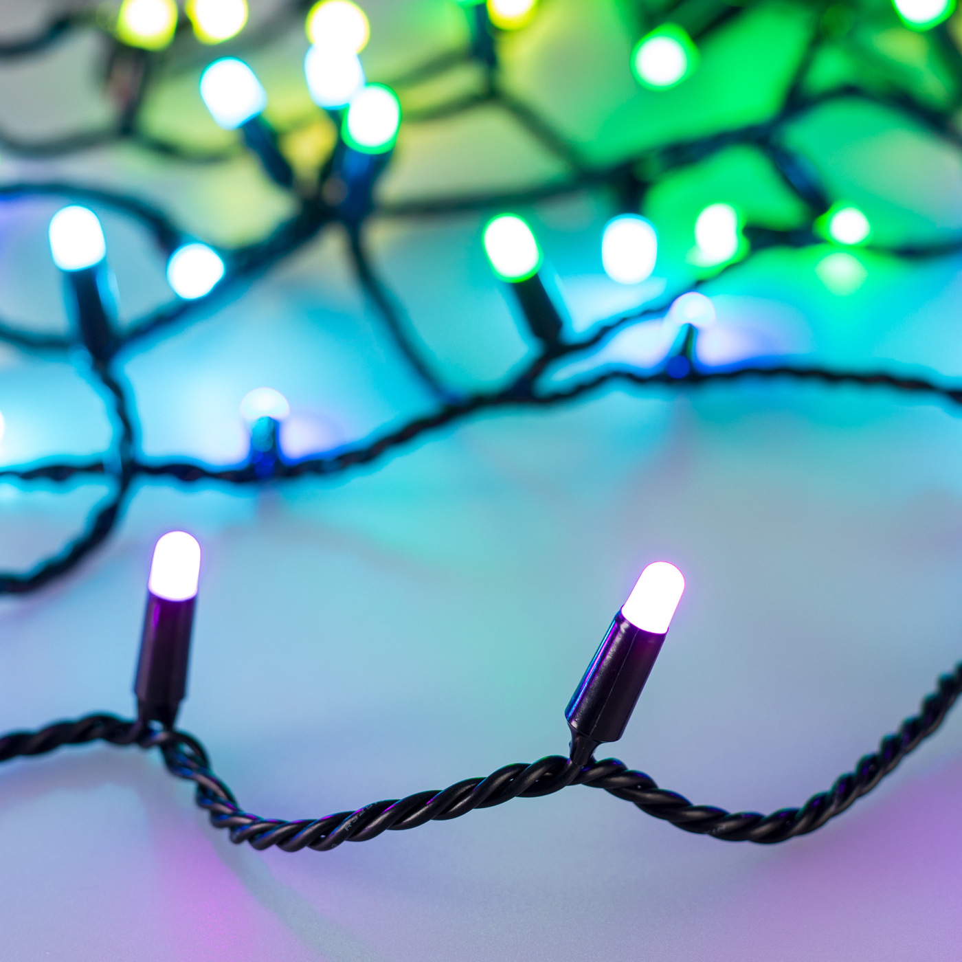 

Светодиодная гирлянда ARD-STRING-CLASSIC-10000-BLACK-95LED-MILK-LIVE RGBW-DMX (24V, 10W) (Ardecoled, IP65), 031747
