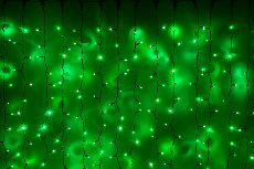 LED- PLS-1920-240V-2*1,5М-G/BL (зеленые светодиоды/черн пр)