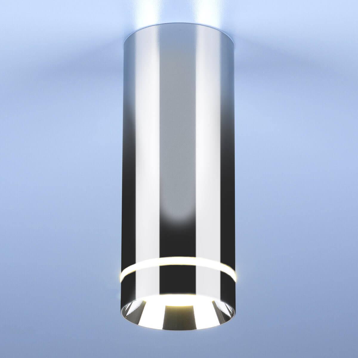 Потолочный светодиодный светильник Elektrostandard DLR022 12W 4200K хром 4690389102998 брелок для ключей cartage кость на удачу хром