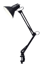 Настольный светильник GTL-043  черный большой струбцина
