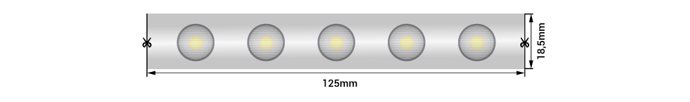 Лента светодиодная Wallwasher  2835, 48 LED/м, 18 Вт/м, 24В , IP67, Цвет: Холодный белый SWG-248-24-W20/45-67 коврик декоративный нейлон кристалл 80x200 см цвет коричневый