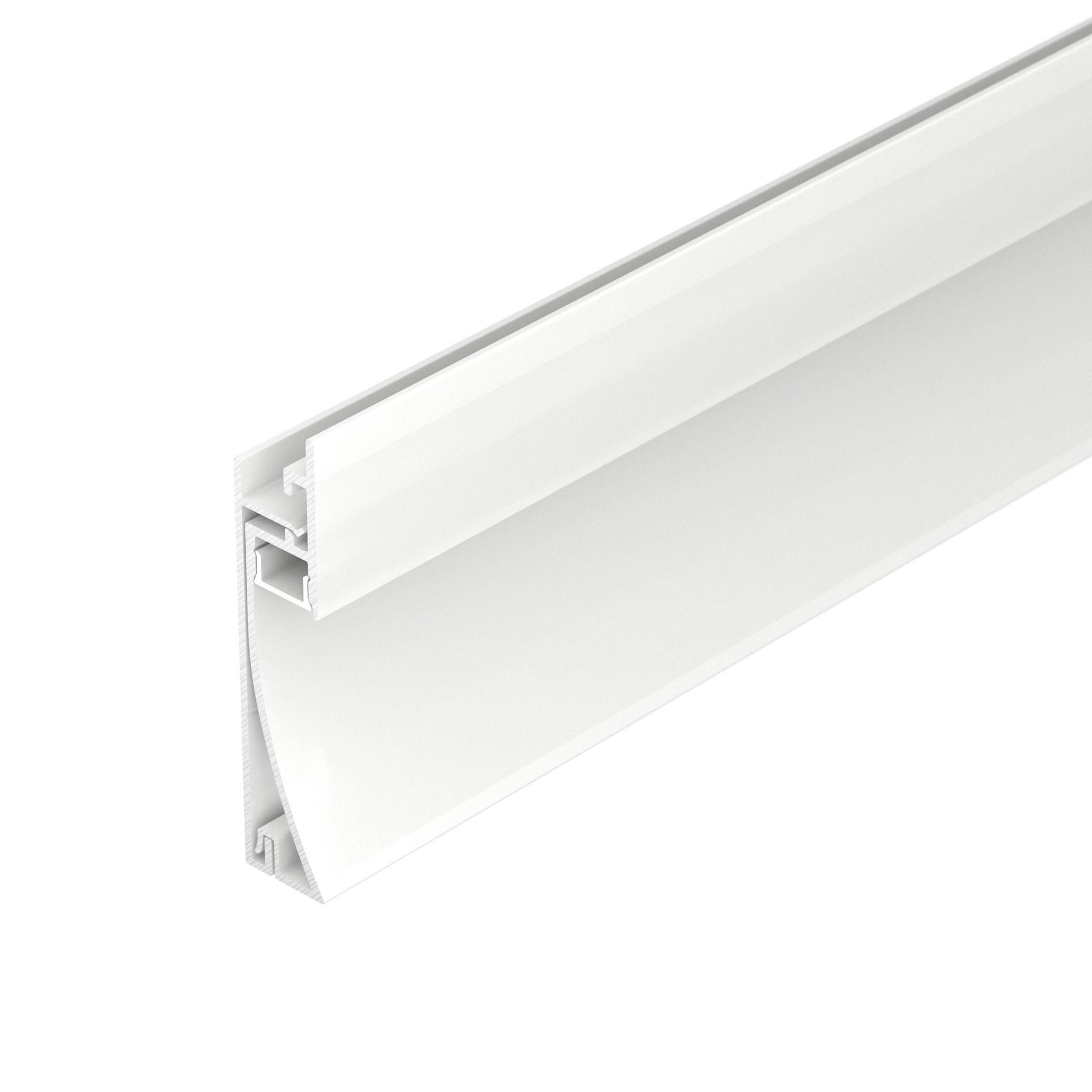 Профиль PLINTUS-H58-F-2000 WHITE (Arlight, Алюминий) экран f ka 2000 прозрачный для pds mic arlight пластик 013283 1