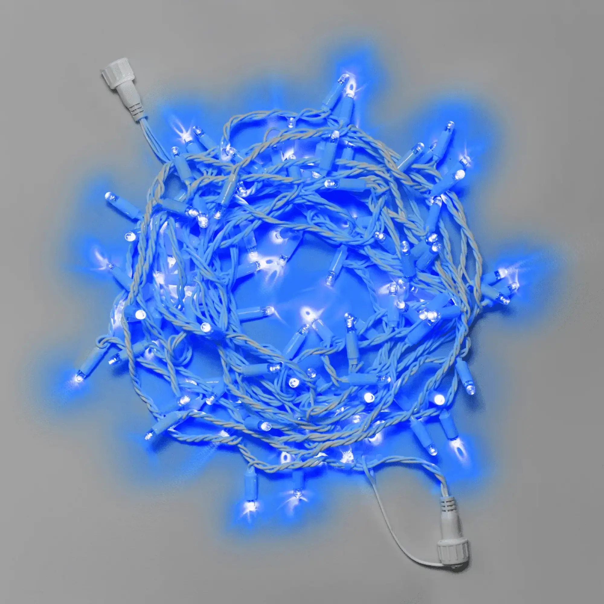 Светодиодная гирлянда INOXHUB Нить 10м 100 LED соединяемая 24В IP65 белый резиновый провод 33мм СИНЯЯ 3640₽