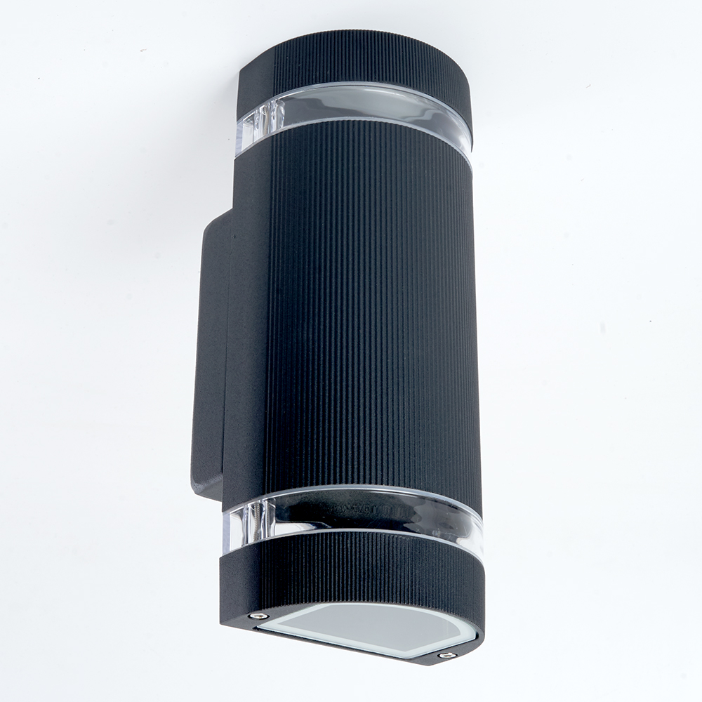 Светильник садово-парковый Feron DH1702, на стену вверх/вниз, GU10 230V, черный роульс для лебедок серии pt алюминиевый сплав more 10250710