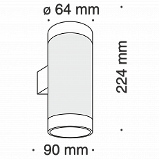 Настенный светильник (бра) KILT C027WL-L10B