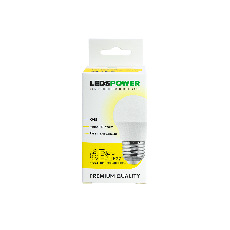 Светодиодная лампа LEDS POWER G45 E27 6Вт 3000К 006758