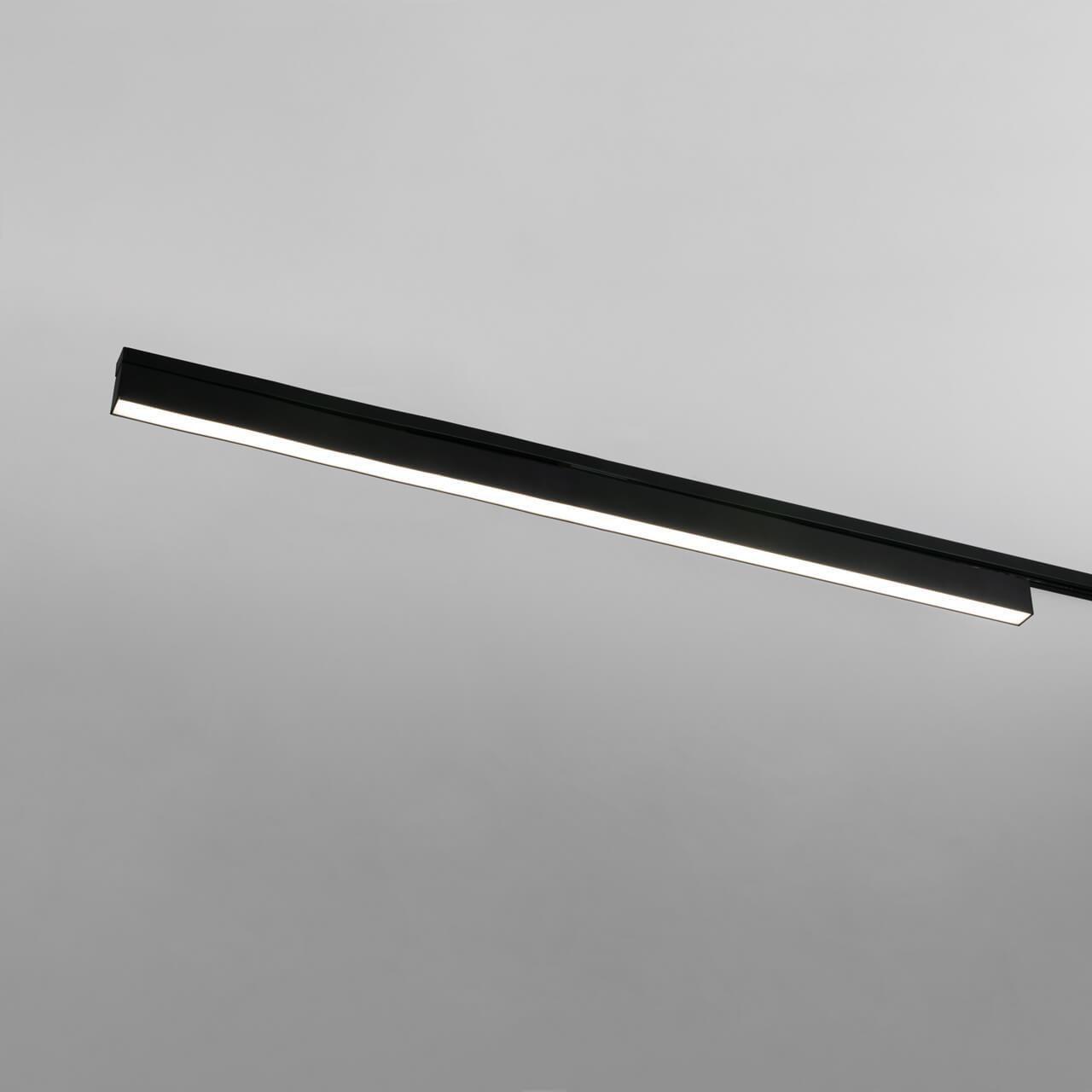 Трековый светодиодный светильник Elektrostandard X-Line черный матовый 20W 4200K LTB54 4690389161551 соединитель прямой sl line 3667 arlight металл