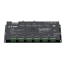 INTELLIGENT ARLIGHT Декодер SMART-PWM-124-83-SH-RDM-SUF Black (12-24V, 24x4A, XLR3, DMX512) (Arlight, IP20 Металл, 5 лет) 046483