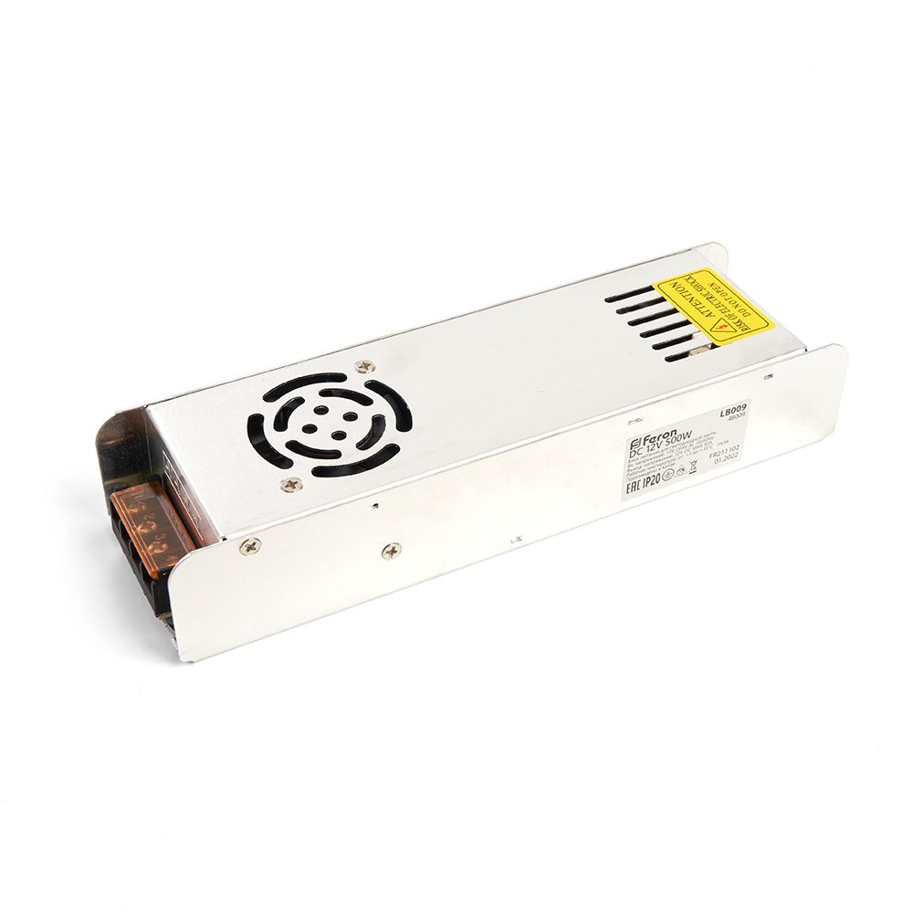 Трансформатор электронный для светодиодной ленты 500W 12V (драйвер), LB009 FERON блок питания gamemax vp 500 rgb 500w