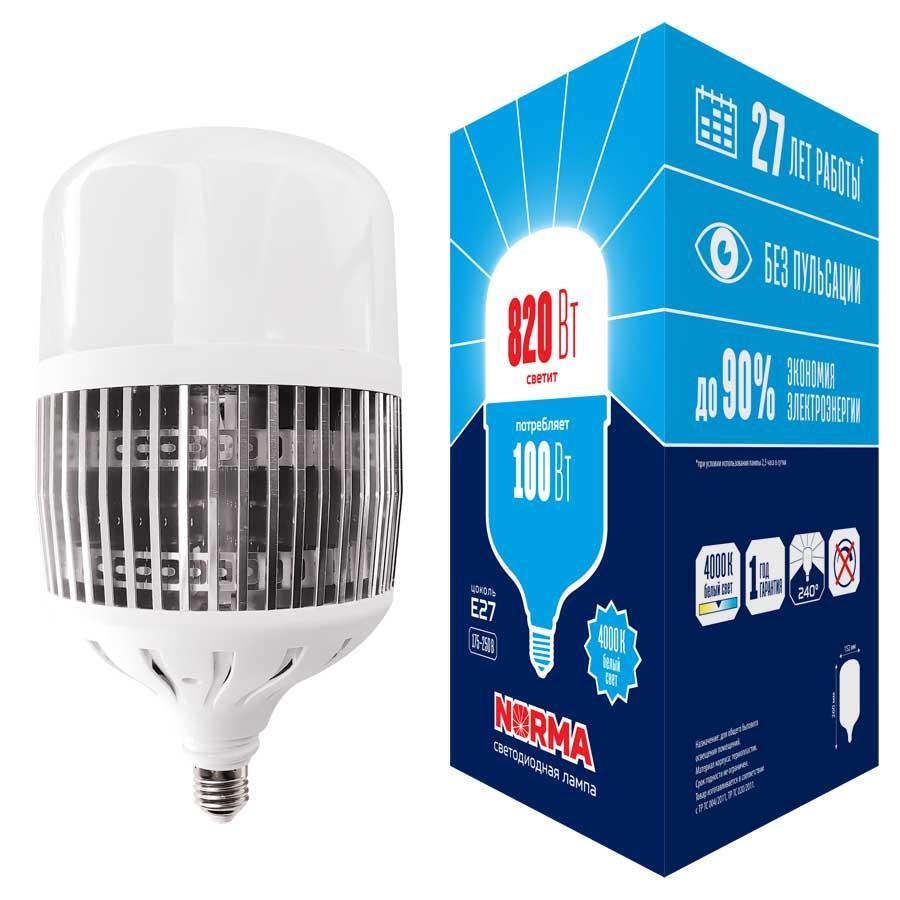 

Лампа LED сверхмощная Volpe E27 100W 4000K матовая LED-M80-100W/4000K/E27/FR/NR UL-00006797, LED-M80-100W/4000K/E27/FR/NR