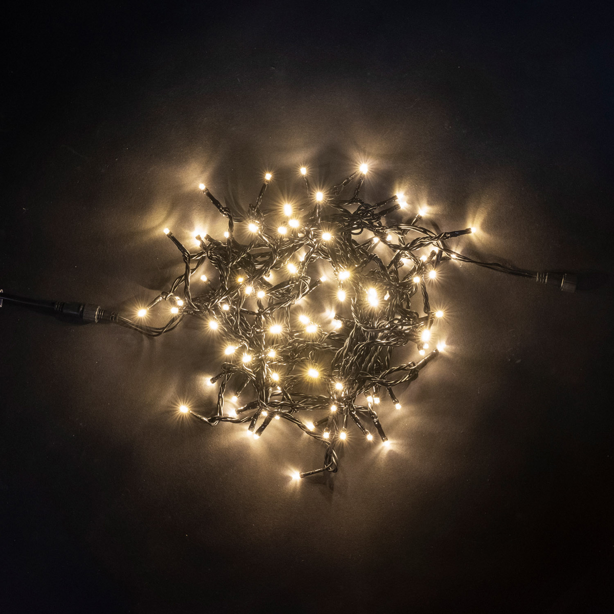

Гирлянда Нить 10м Тепло-Белая 24В, 100 LED, Провод Черный ПВХ, IP54, PST100-11-1WW