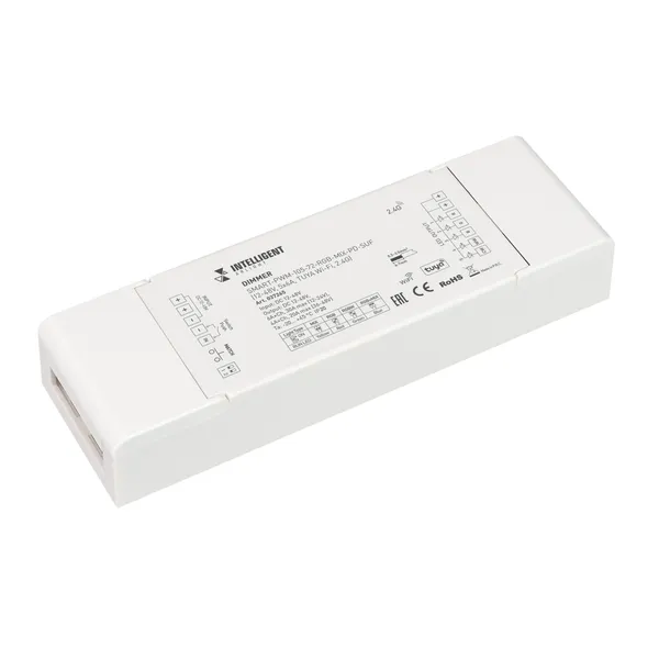 INTELLIGENT ARLIGHT Диммер SMART-PWM-105-72-RGB-MIX-PD-SUF (12-48V, 5x6A, TUYA Wi-Fi, 2.4G) (IARL, IP20 Пластик, 5 лет) intelligent smart battery charger led display for 1 5v aa aaa nimh rechargeable batteries 8 slots lithium battery charger