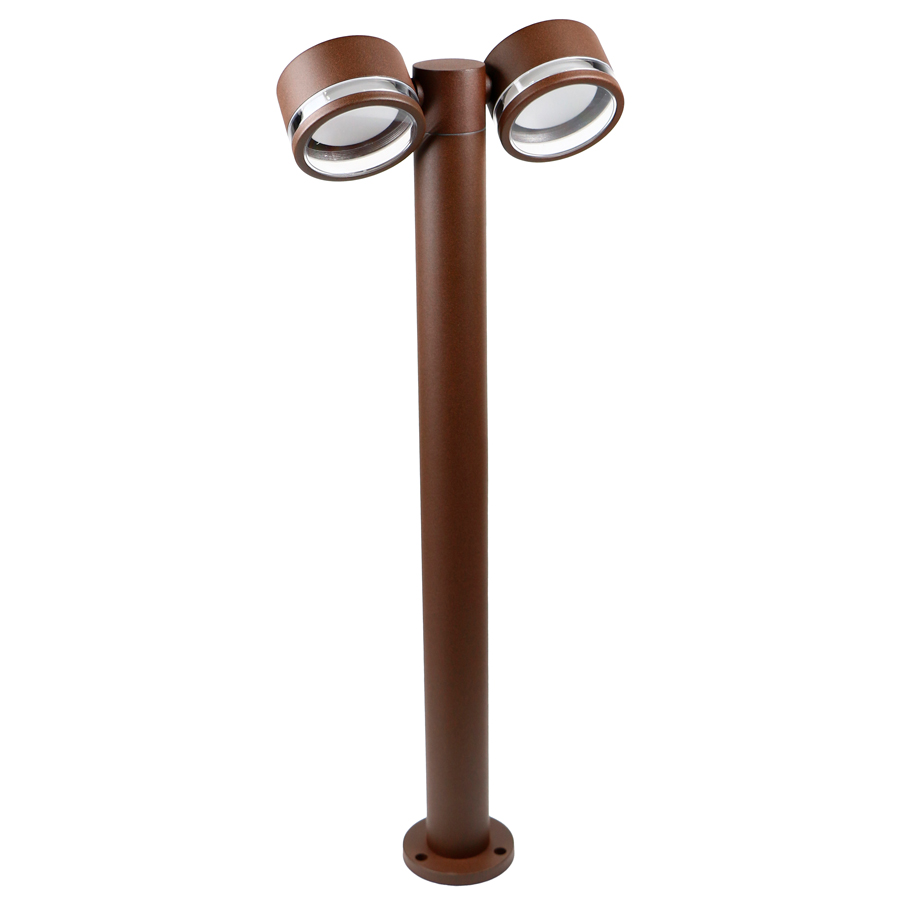 Садово-парковый светильник General GPF-2GX53-M-IP65 Коричневый Средний с боковым рассеивателем Иллюм 6205₽