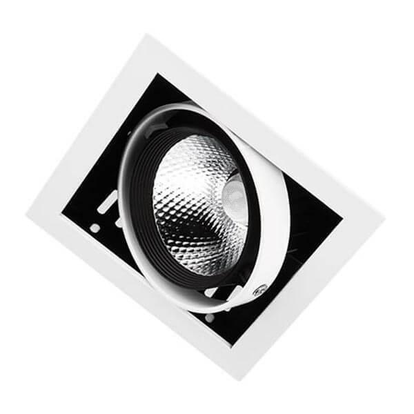 Встраиваемый светодиодный светильник Ambrella light Cardano T811 BK/CH 12W 4200K светильник поворотный ambrella light xs1102021 mr16 gu5 3 led 3w 4200k чёрный песок серебро