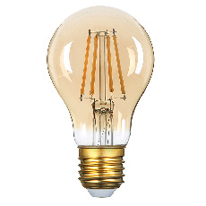 Лампа светодиодная GLS GLDEN-A60S-10-230-E27-4500, золотая, E27, 4500 К, 661414