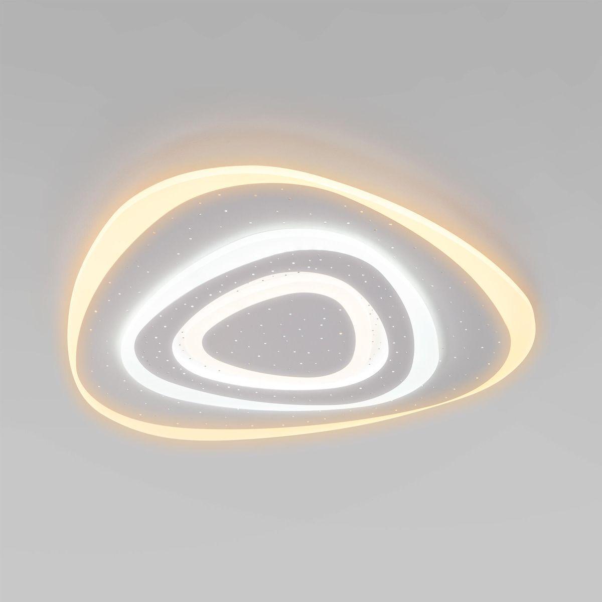 Потолочный светодиодный светильник Eurosvet Siluet 90115/6 белый светодиодный спот eurosvet binar 20127 1 led белый