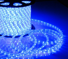 Дюралайт LED-DL-2W-240V-90M-B синий,13мм, 2М
