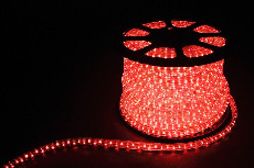 Дюралайт (лента светодиодная), 3W FERON 50м 220V 72LED/м 11х18мм, красный, LED-F3W