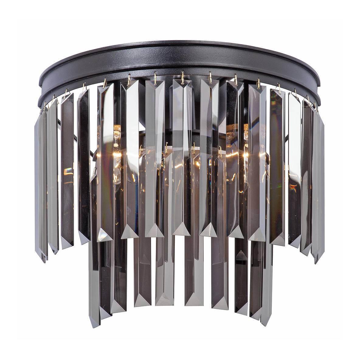 Настенный светильник Vitaluce V5157-1/3A декоративная планка арабеска длина 350 см ширина 7 см чёрный лак