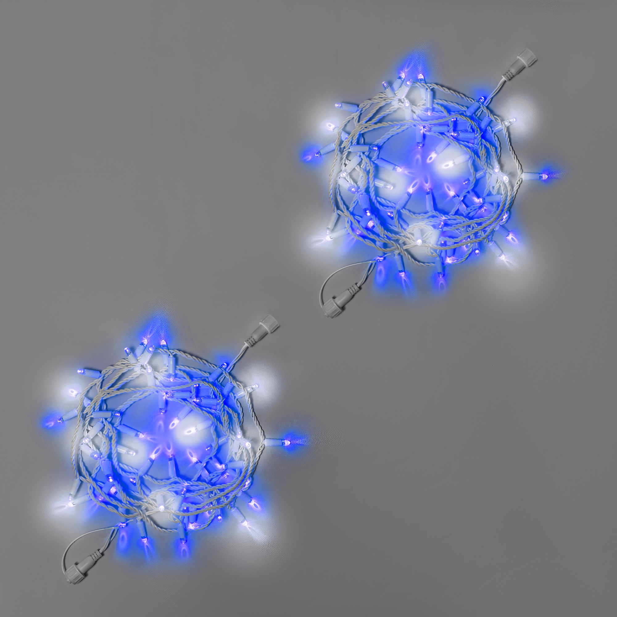 Светодиодная гирлянда INOXHUB Нить 10м 100 LED соединяемая с мерцанием 220В IP65 белый резиновый провод 23мм СИНЯЯ 3045₽