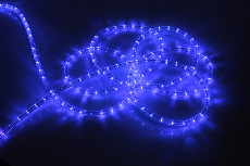Дюралайт LED-DL-2W-100M-2M-240V-B- Flash (каждый 6-ой), синий,13мм, (2м)