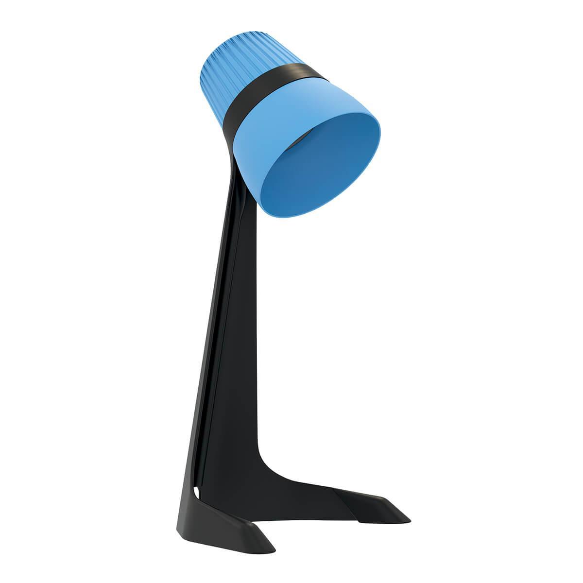 Настольная лампа Uniel ULO-K22 D/E14/A Black/Blue UL-00009544 лампа светодиодная e27 15 вт 120 вт груша 3000 к свет теплый белый ergolux