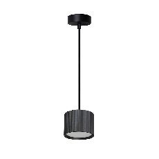 Светильник потолочный Feron Barrel HL4588 ARIA levitation 12W, 230V, GX53, черный, на подвесе 1,7 м