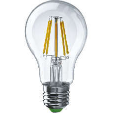 Лампа светодиодная LED 8Вт Е27 230В 4000К NLL-F-A60-8-230-4K-E27 грушевидная прозрачная