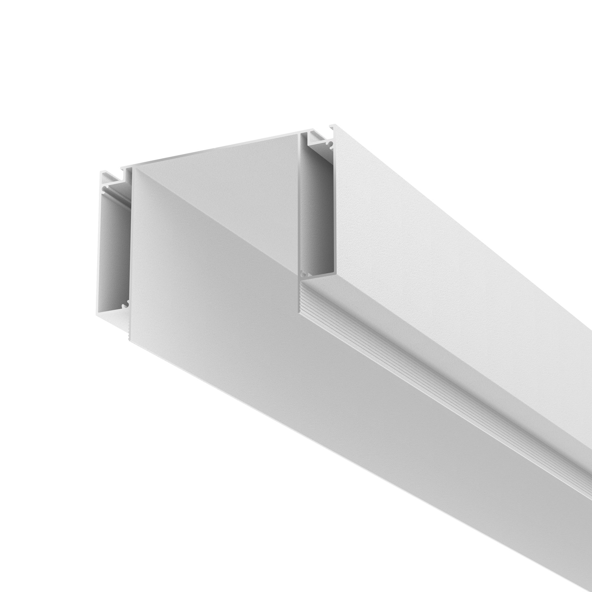 Алюминиевый профиль ниши скрытого монтажа для ГКЛ потолка, ALM-11681-PL-W-2M