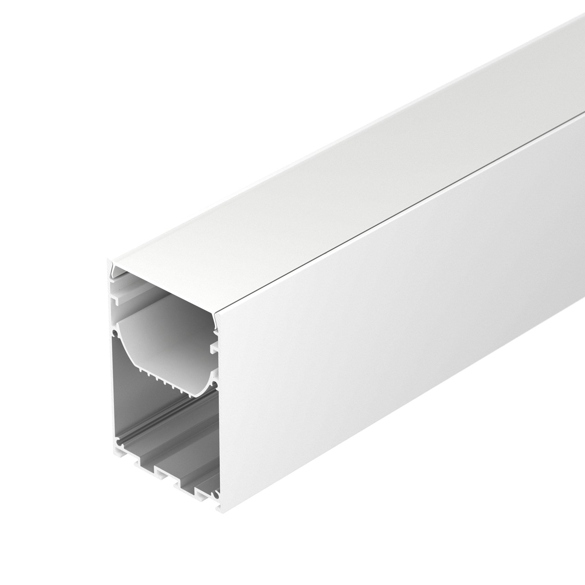 Профиль LINE-S-5075-3000 WHITE (Arlight, Алюминий) профиль sl line 4932 2500 anod arlight алюминий