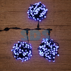 Гирлянда LED ClipLight - ШАРИКИ 24V, 3 нити по 20 м, цвет диодов Синий