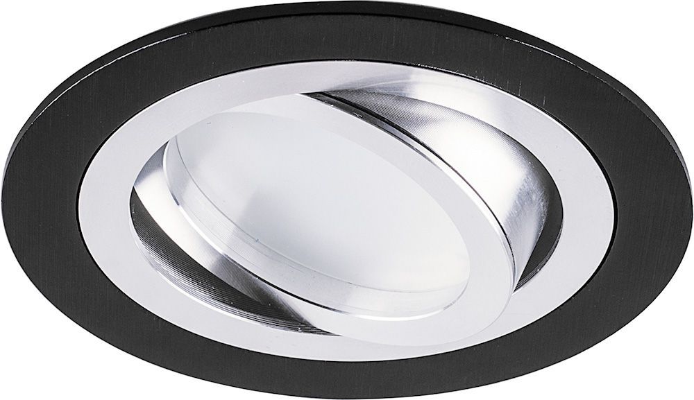 Светильник потолочный встраиваемый, MR16 G5.3, черный-хром DL2811 смеситель для кухни рмс с картриджем хром sl128 004f 25