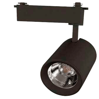 Светильник  трековый 20 Вт 1 фаза GTR-20-1-IP20-B черный светодиодный светильник армстронг gll 600 36 ip40 4