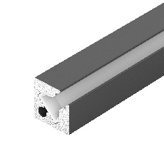 Профиль с экраном SL-KANT-H10-SQUARE-2000 IRON GREY (Arlight, Алюминий+пластик)