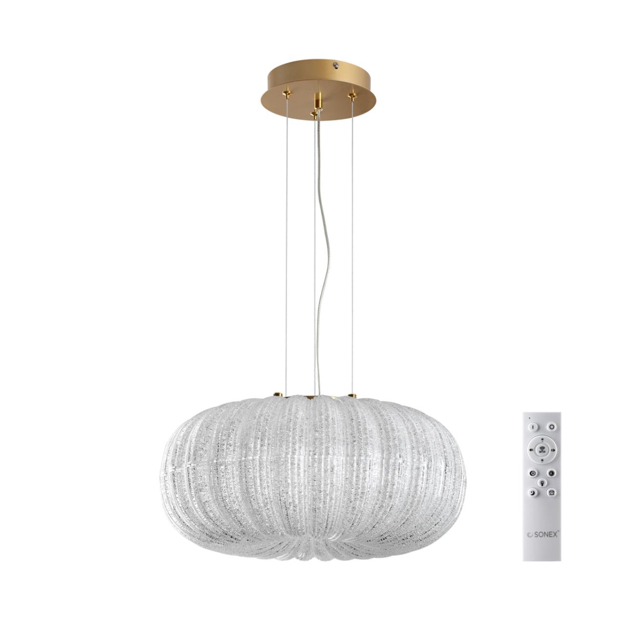 772036L PIKO LED SN 42 Светильник металлстеклопрозрачныйзолотой LED 36Вт 3000-6500K D400 IP20 пульт ДУ ANGELO 17800₽