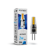 Лампа светодиодная Voltega G4 2W 4000K прозрачная VG9-K1G4cold2W-12 7143
