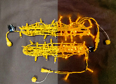 Светодиодная гирлянда Rich LED 10 м, 100 LED, 220 В, соединяемая, влагозащитный колпачок, двойная изоляция, желтая, желтый провод, RL-S10C-220V-C2Y/Y