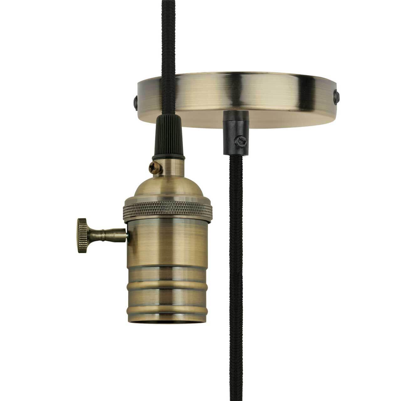 Подвесной светильник Uniel DLC-V-S24K/E27 TS/1M/BL Bronze UL-00004500 тренажер для жима от груди bronze gym