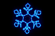 LED-XM(FR)-2D-CK012-B-30'' Снежинка синяя 79х69см