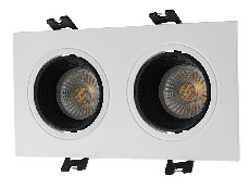 Точечный встраиваемый светильник Denkirs DK3072-WH+BK