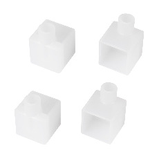Заглушка WPH-FLEX-1616-90 WHITE с отверстием  (Arlight, Пластик)