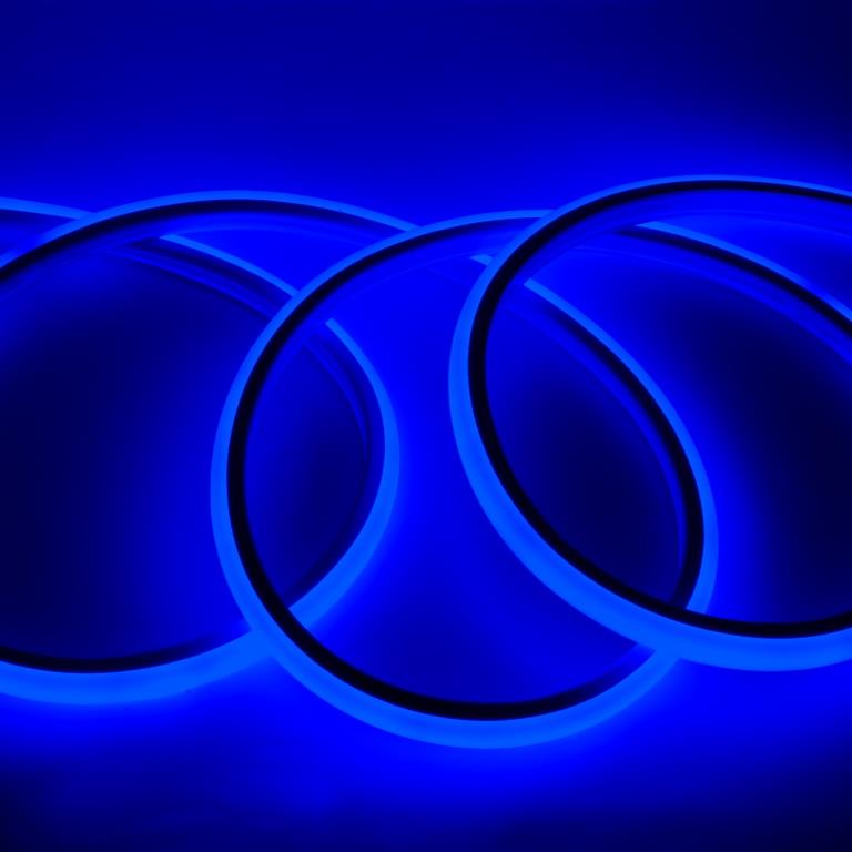 Лента Гибкий Неон GLS-2835-120-9.6-220-BNL-IP67-B, катушка 50м светодиодный дюралайт ø13 мм синий с мерцанием белого диода 36 led м свечение 360° ip54 бухта 100м