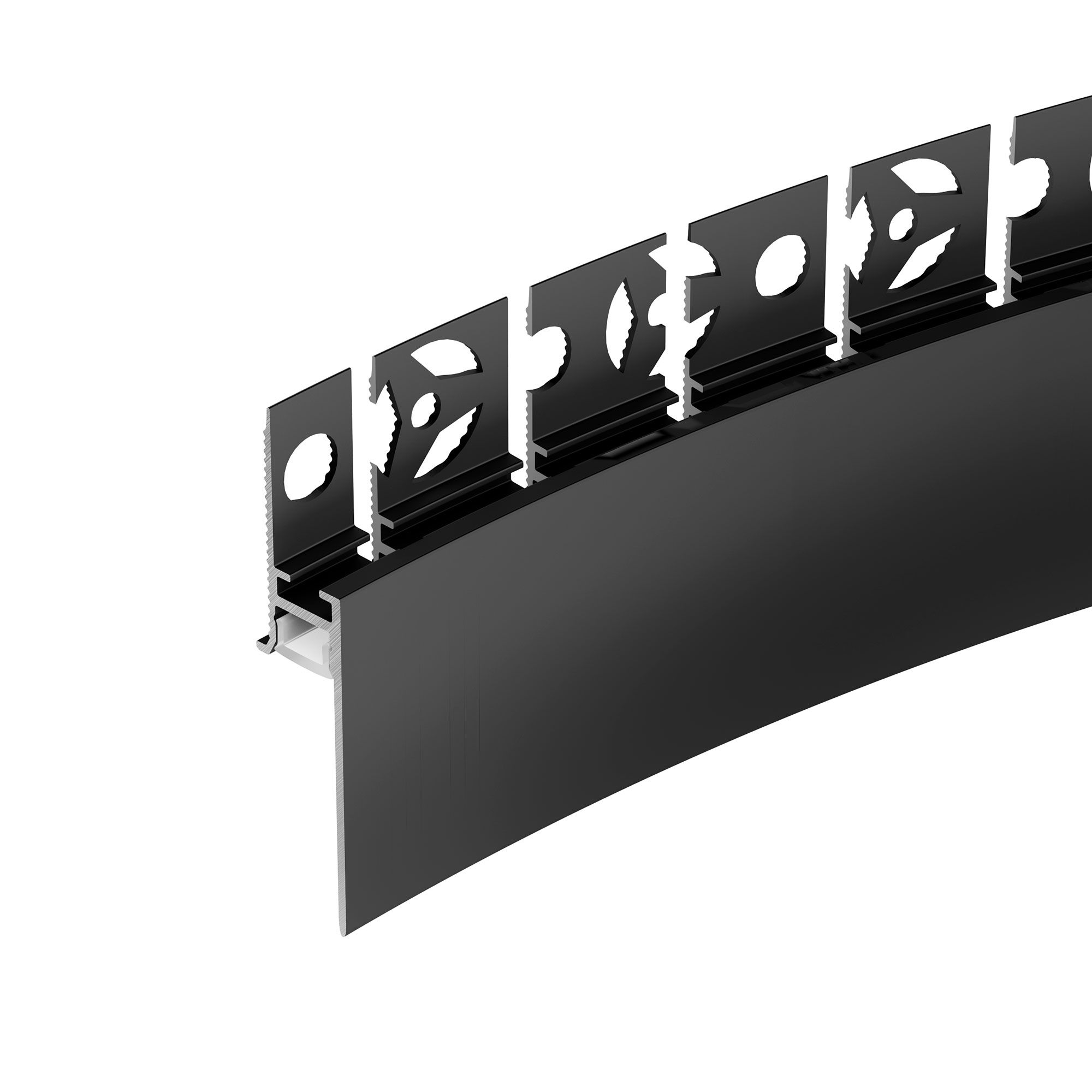 Профиль PLINTUS-FANTOM-BENT-H35-SIDE-2000 BLACK (Arlight, Алюминий) профиль гибкий алюминиевый elektrostandard для светодиодных лент ll 2 alp012 2000x15x6 4 мм