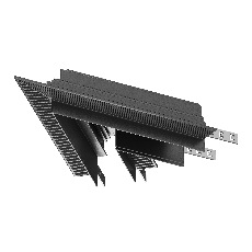 Угол-соединитель 45° Gravity встраиваемый черный TRA010CLS-42B