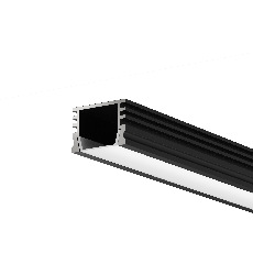 Алюминиевый профиль накладной 16x12 (Черный, 2 м), ALM-005-B-2M 631005