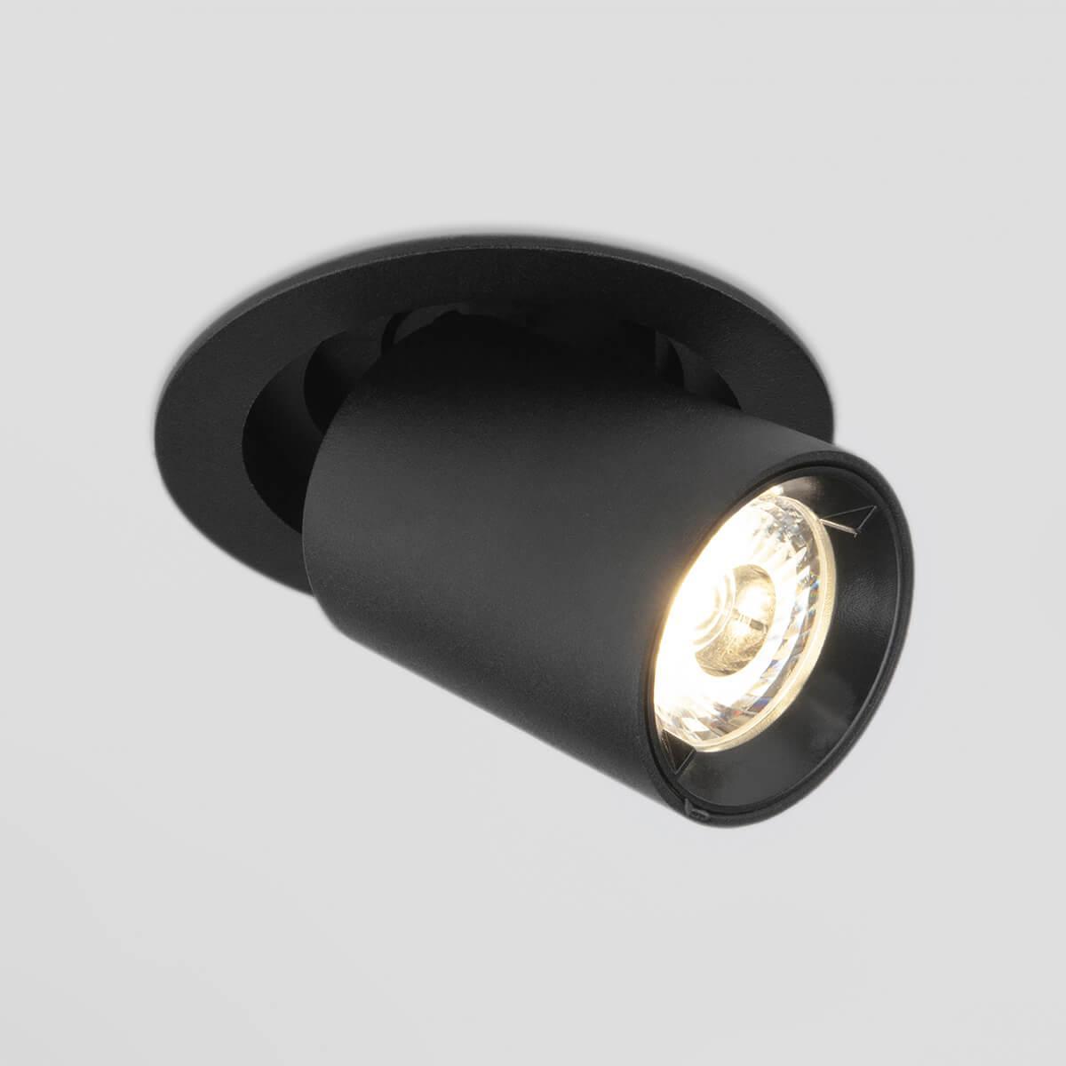 Встраиваемый светодиодный спот Elektrostandard 9917 LED 10W 4200K черный матовый 4690389161681 светодиодный спот elvan nls 1202 5w nh bk