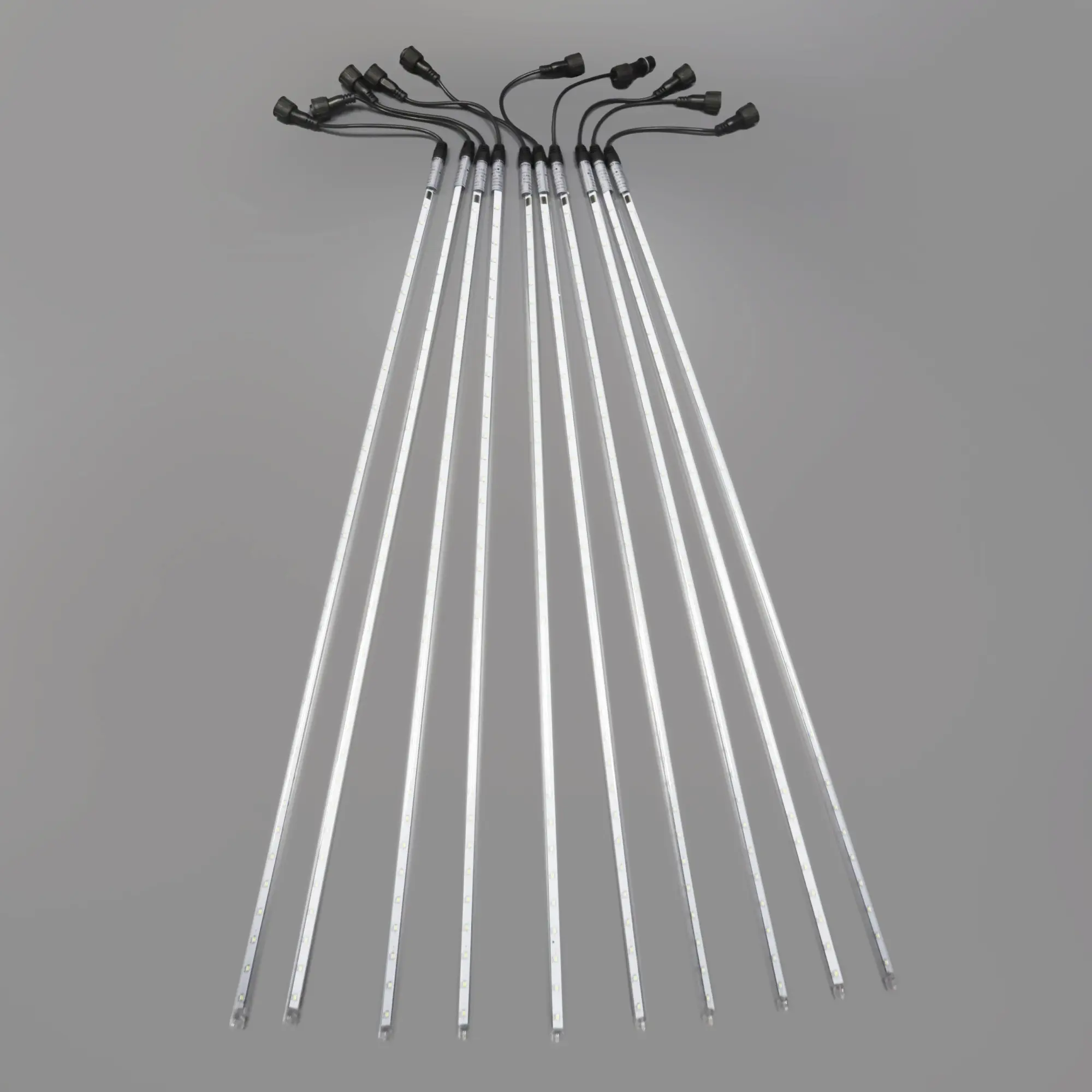 Комплект Тающие сосульки 10 штук 12В IP65 1008м чёрный ПВХ БЕЛЫЙ 13000₽