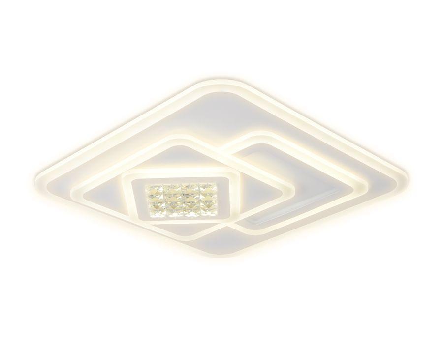 Потолочный светодиодный светильник Ambrella light Ice FA255 встраиваемый светодиодный светильник ambrella light present 300186