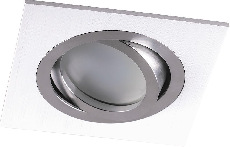 Светильник потолочный встраиваемый, MR16 G5.3, белый-хром DL2801