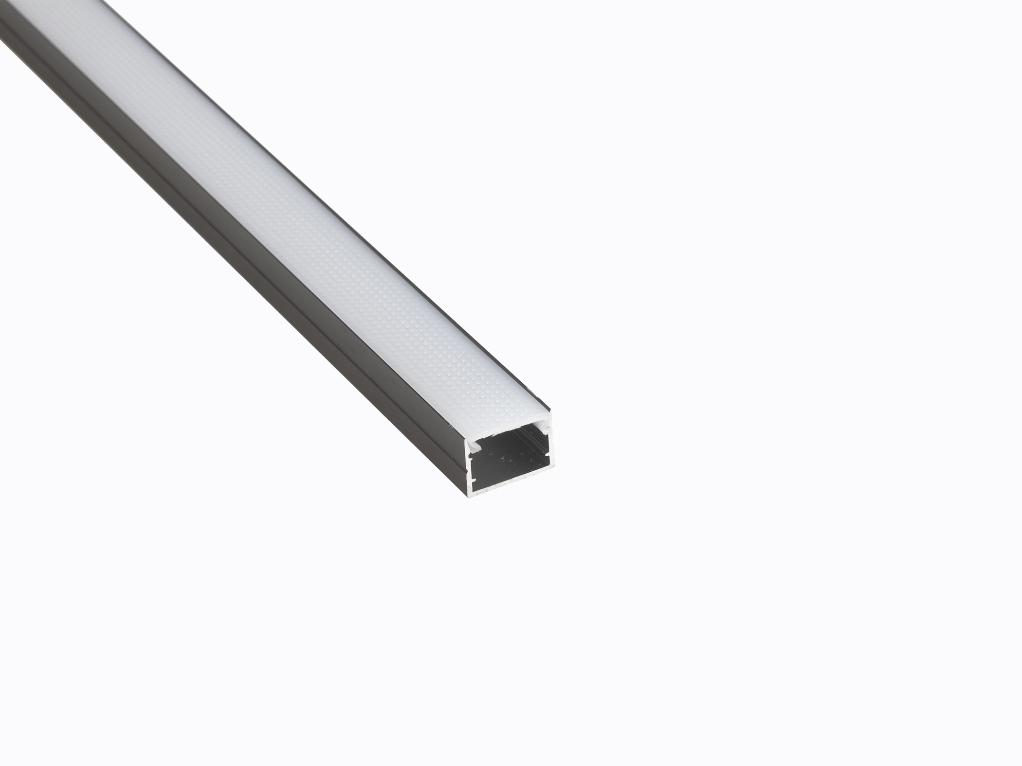 Профиль накладной LEDS POWER СПН1712 алюм черный с призмрассеивателем 2м 008448 710₽